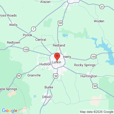 Map to  office in Lufkin, TX
