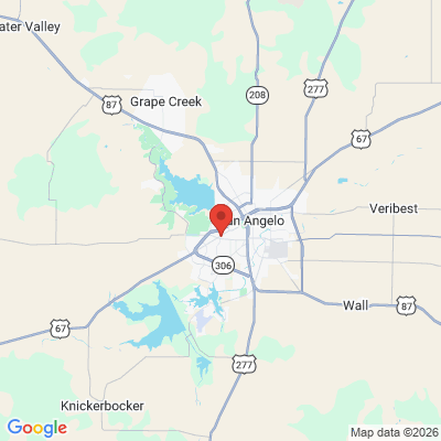 Map to  office in San Angelo, TX
