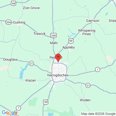 Map to  office in Nacogdoches, TX