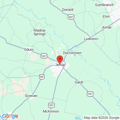 Map to  office in Jesup, GA