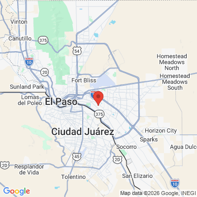 Map to  office in El Paso, TX