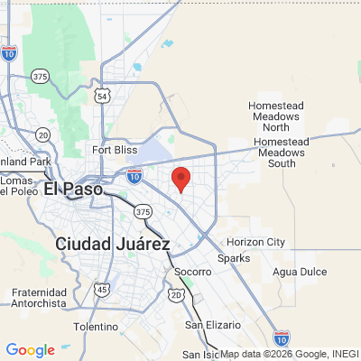 Map to  office in El Paso, TX