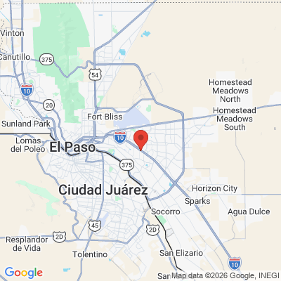 Map to  office in El Paso, TX