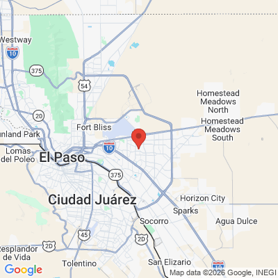 Map to  office in El Paso, TX