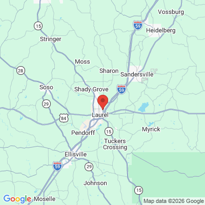 Map to  office in Laurel, MS