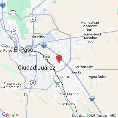 Map to  office in El Paso, TX