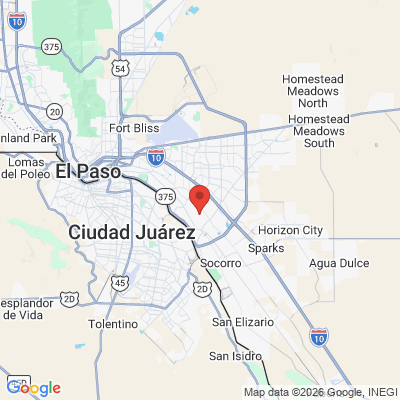 Map to  office in El Paso, TX