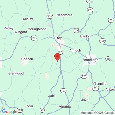 Map to  office in Troy, AL