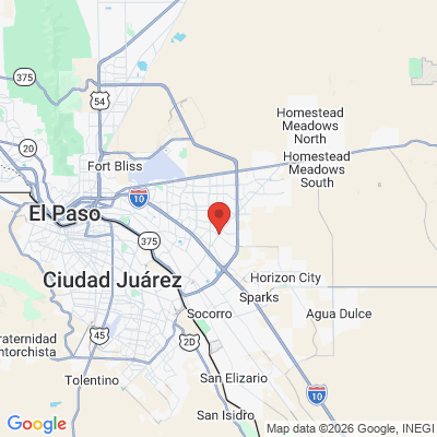 Map to  office in El Paso, TX