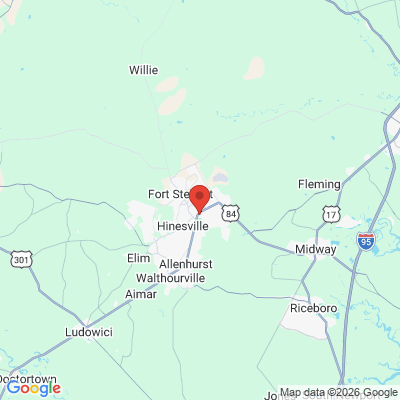Map to  office in Hinesville, GA