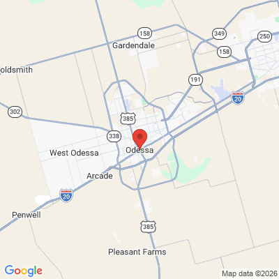Map to  office in Odessa, TX
