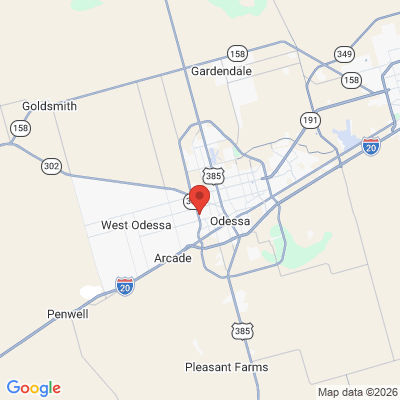 Map to  office in Odessa, TX