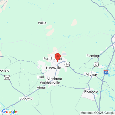 Map to  office in Hinesville, GA