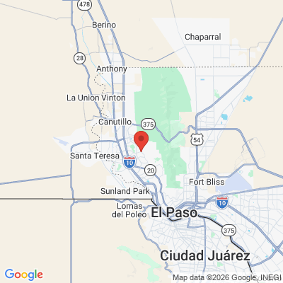 Map to  office in El Paso, TX