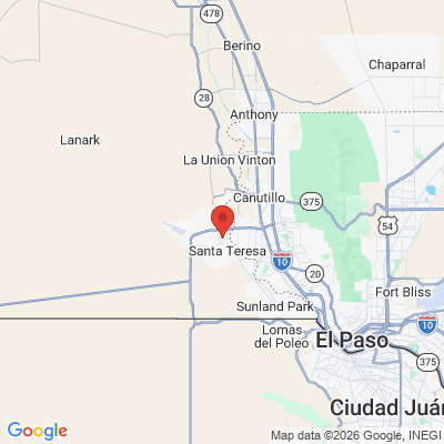 Map to  office in Santa Teresa, NM