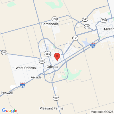 Map to  office in Odessa, TX