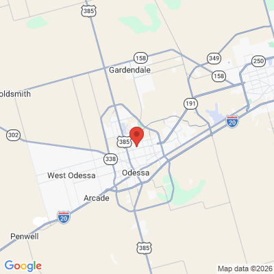 Map to  office in Odessa, TX