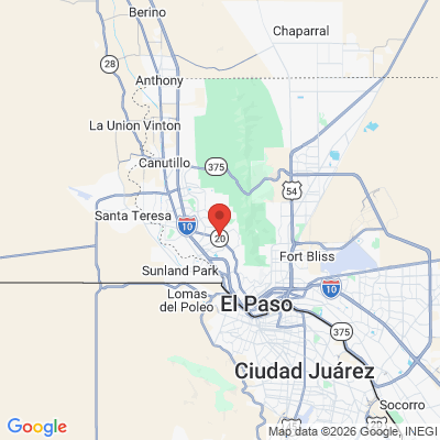 Map to  office in El Paso, TX