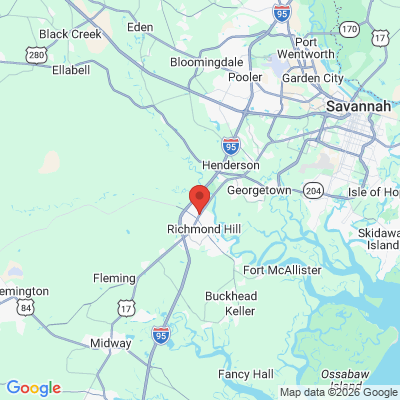 Map to  office in Richmond Hill, GA
