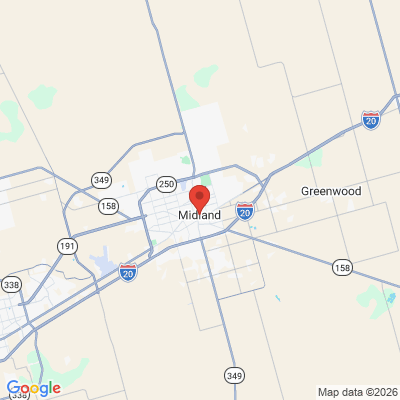 Map to  office in Midland, TX