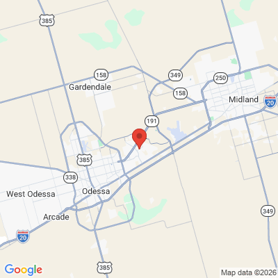 Map to  office in Odessa, TX