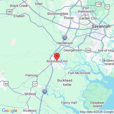 Map to  office in Richmond Hill, GA