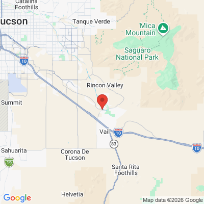 Map to  office in Vail, AZ