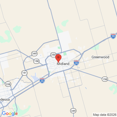 Map to  office in Midland, TX