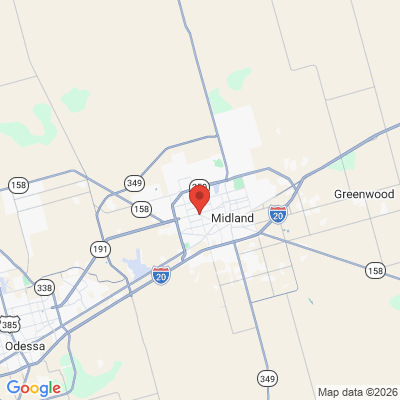 Map to  office in Midland, TX