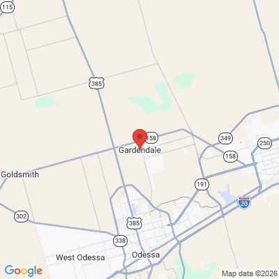 Map to  office in Gardendale, TX