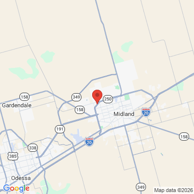 Map to  office in Midland, TX