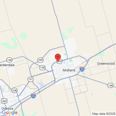 Map to  office in Midland, TX