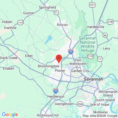 Map to  office in Pooler, GA