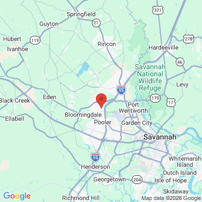 Map to  office in Pooler, GA