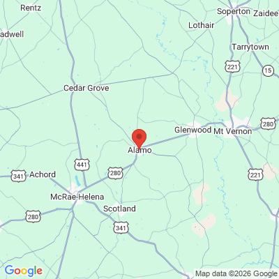Map to  office in Alamo, GA