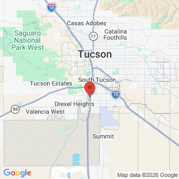 Map to Tucson Spectrum Dentistry office in Tucson, AZ