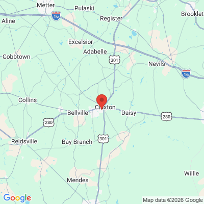 Map to  office in Claxton Smiles