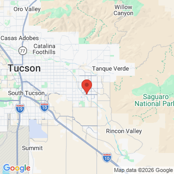 Map to Dental Care on Golf Links office in Tucson, AZ