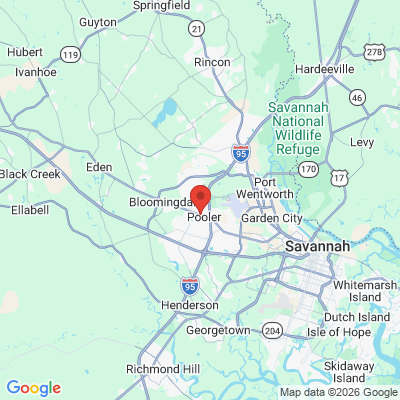 Map to  office in Pooler, GA