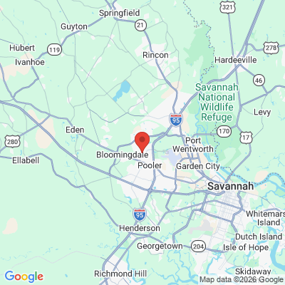 Map to  office in Pooler, GA