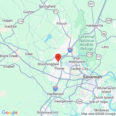 Map to  office in Pooler, GA