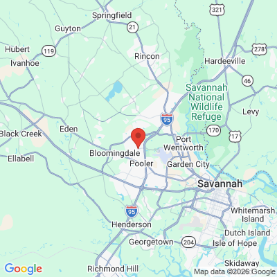 Map to  office in Pooler, GA