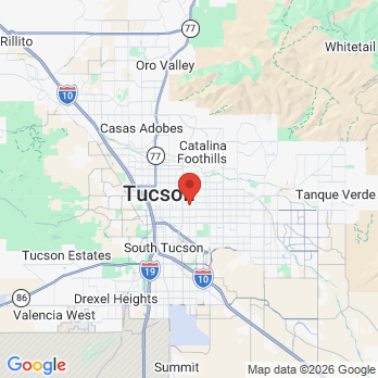 Map to Tucson Biological Dentistry office in Tucson, AZ