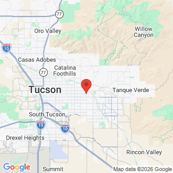 Map to Buena Vida Dental Studio office in Tucson, AZ