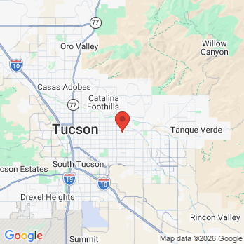 Map to Katherine V Hicks DDS office in Tucson, AZ
