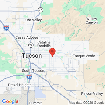 Map to Kimberly A. Bauche DDS PC office in Tucson, AZ
