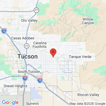 Map to Wellness Dental office in Tucson, AZ