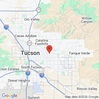 Map to Arizona Center for Oral and Maxillofacial Surgery office in Tucson, AZ