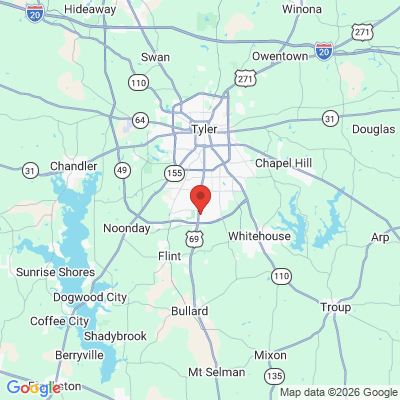 Map to  office in Tyler, TX