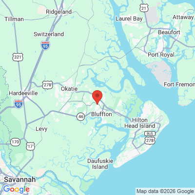 Map to  office in Bluffton, SC